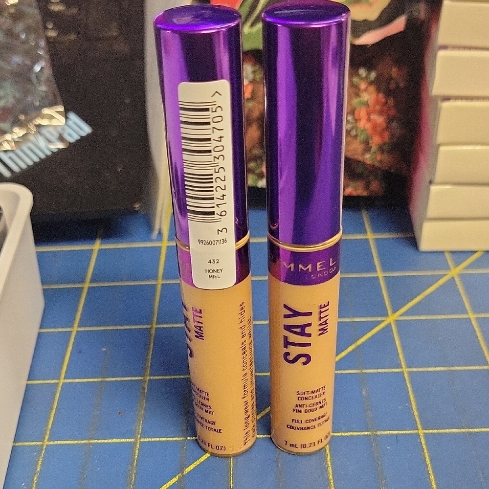 Rimmel Stay Matte Liquid Concealer New Sealed Tube 432 Honey Miel